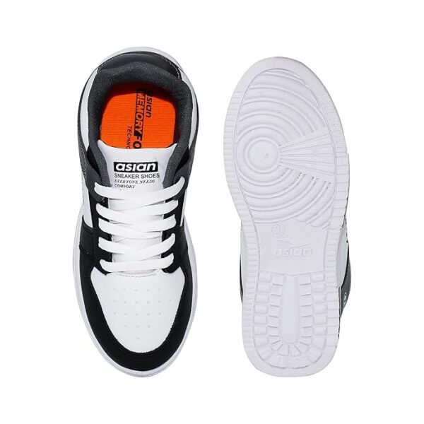 ASIAN Boy's Tarzan-04 Kids Casual White Sneaker with Lightweight Synthetic Upper Lace-Up Shoes for Kid's & Boy's - Image 3